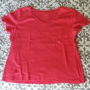 Women's Talbots sz L pink cotton Tshirt